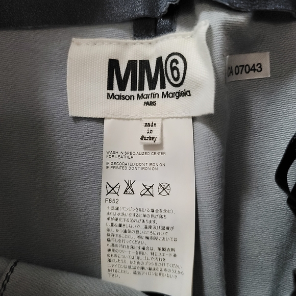 MM6 Leather Leggings - Picture 2 of 7